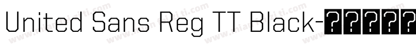 United Sans Reg TT Black字体转换
